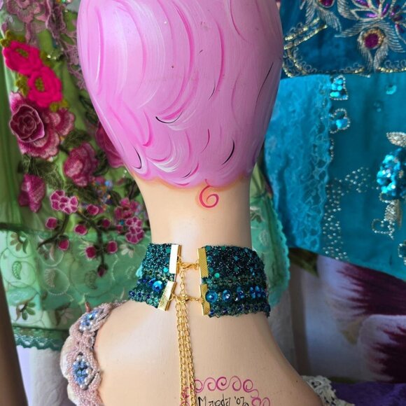 Bohemian Rose Cameo Choker | One-Of-A-Kind Victorian Collar - Picture 8 of 8